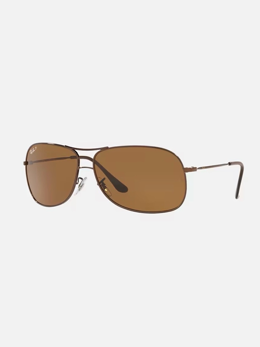 Ray Ban RB3267 014/83 Polarized Polished Dark Brown 64-13mm Sunglasses Authentic
